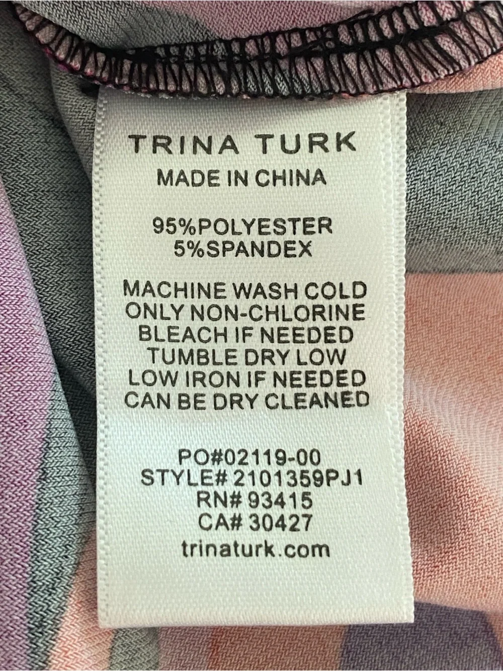 Trina Turk Juju Knit Vibrant Floral Halter Tie Dress Medium Tropical Mod Retro - Picture 8 of 10